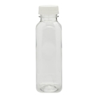 garrafa plástica da bebida do ANIMAL DE ESTIMAÇÃO 16oz quadrado vazio com o tampão transparente