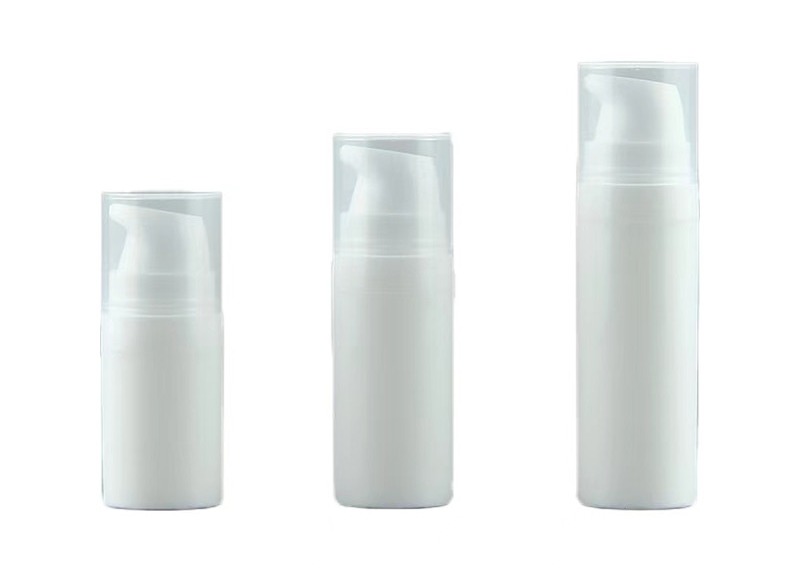 luxo leve 50ml 80ml botão de bomba sem ar cosmético giratório substituível para creme e cuidados com a pele