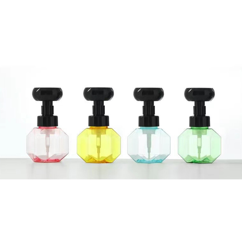 42mm 43mm Dispensador de lavagem de espuma de flores de plástico Bomba de garrafa de espuma Bomba em forma de flor Amigo Bomba de lavagem manual