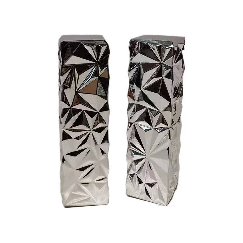 3.5ml Tubos de bálsamo labial Tubos de brilho labial Batom Exterior Negro Interior Tubos de prata Recarregável Portador para recipientes