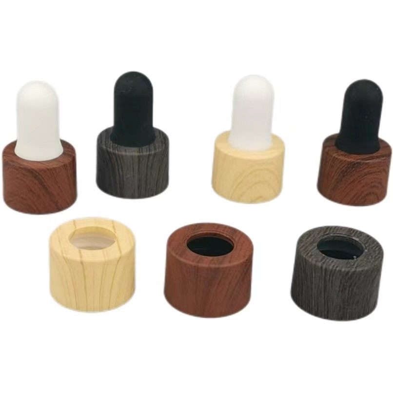 18mm 20mm 24mm garrafa de óleo essencial de vidro de gotejar com borracha personalizada
