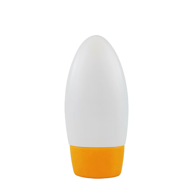 Impressão personalizada Fornecida gratuitamente 30ml 50ml Creme solar Fundação soro Loção garrafa de plástico compressável invertida