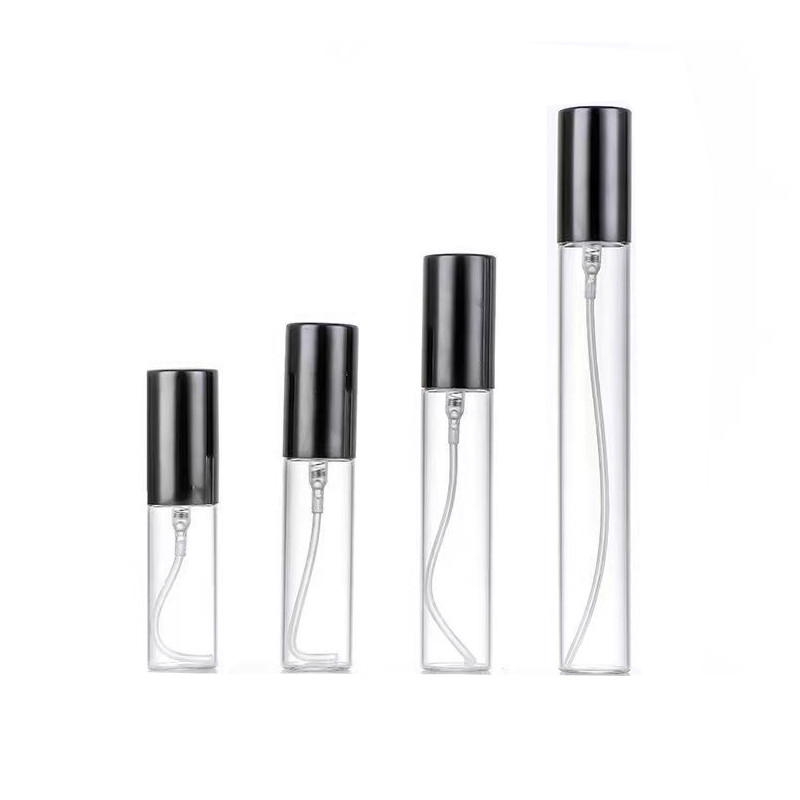 5ml 10ml Atacado Mini Frasco de Amostra de Perfume de Vidro com Borrifador de Plástico