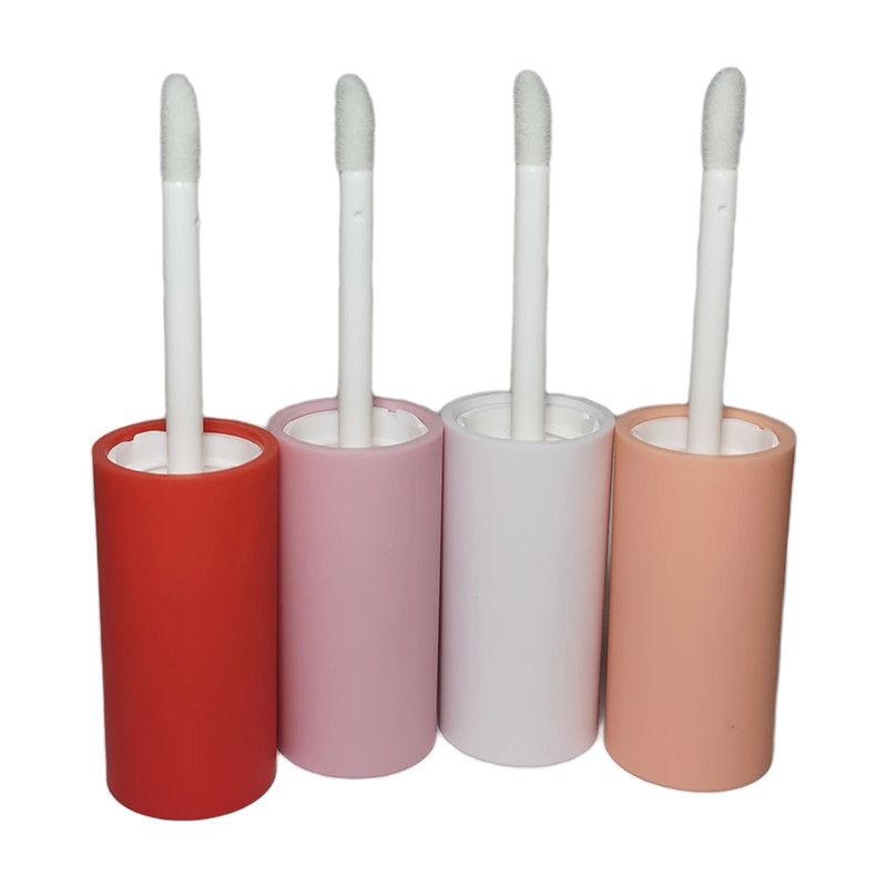 Embalagem Vazio 6ml Tubos Lips Gloss Claros Vareta Redonda Logotipo Personalizado Tubos Lips Gloss