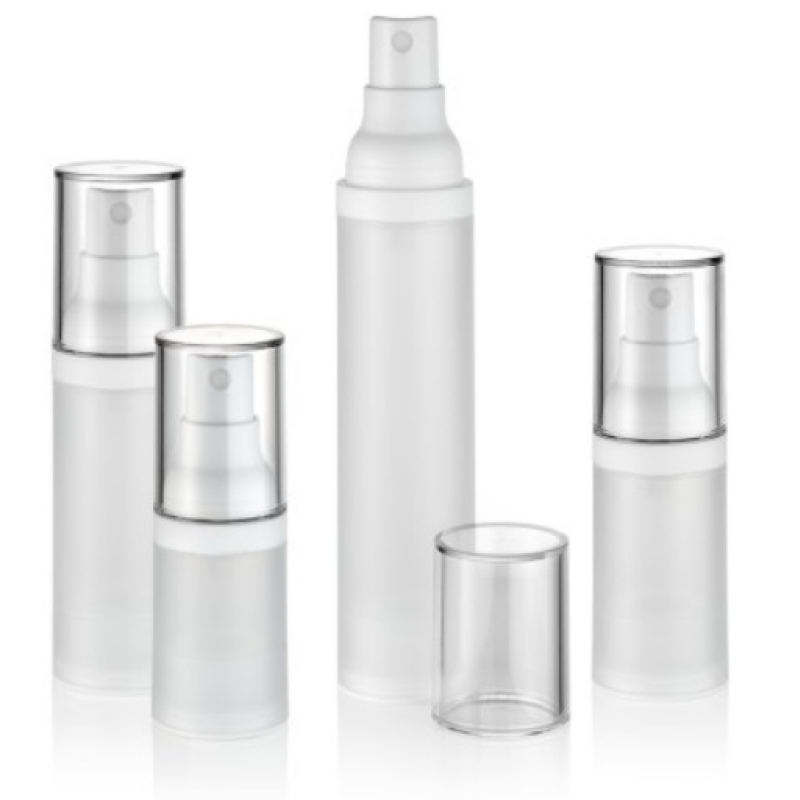 Aparência delicada 5ml 10ml 15ml 30ml garrafa de bomba de plástico sem ar usada para cuidados com a pele