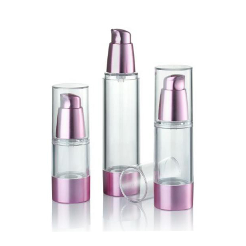 Rose Gold 15ml garrafa de bomba sem ar com arte de alta qualidade suporte de personalização