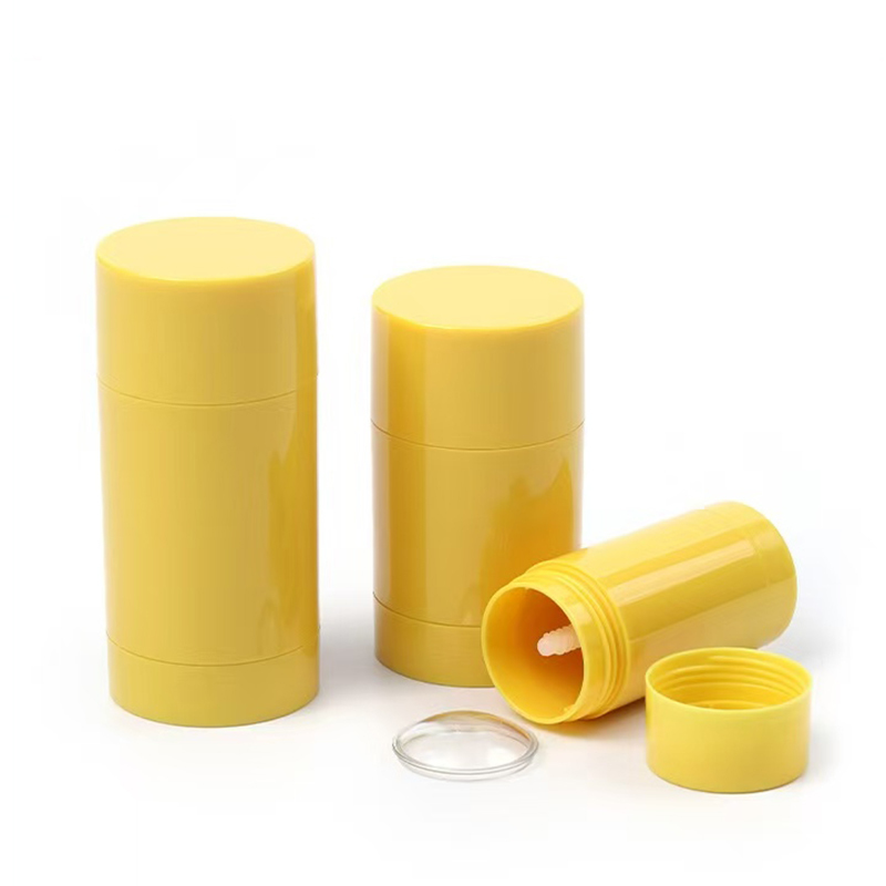Nova Aparência 15g 30g 50g 75g 100g Corpo Cilindro Plástico AS Perfume Desodorante Vazio Bálsamo