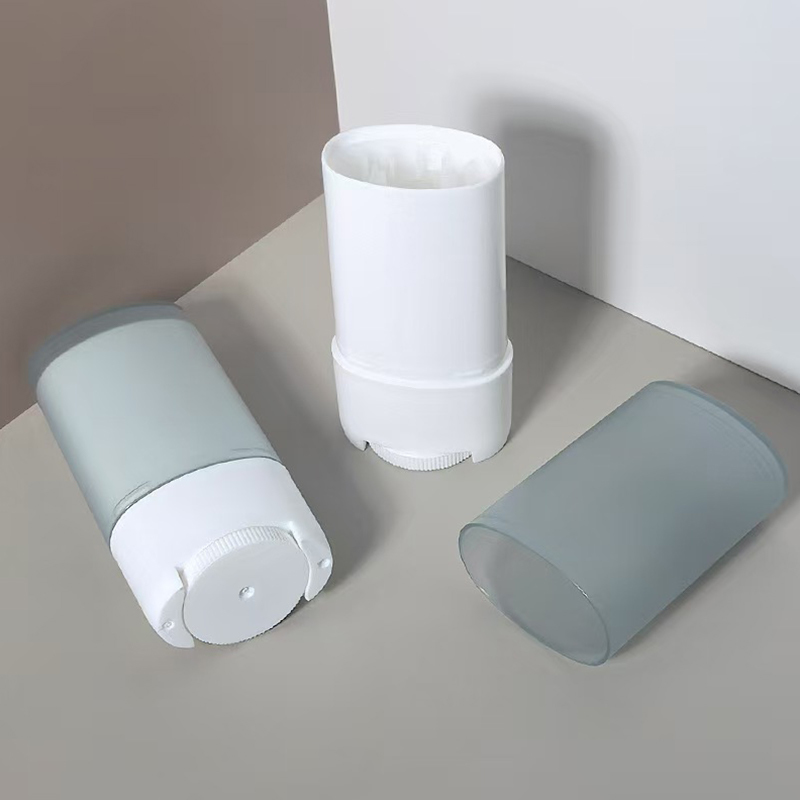 Embalagem de plástico para cosméticos recipiente de embalagem reutilizável frasco de bálsamo embalagem inferior