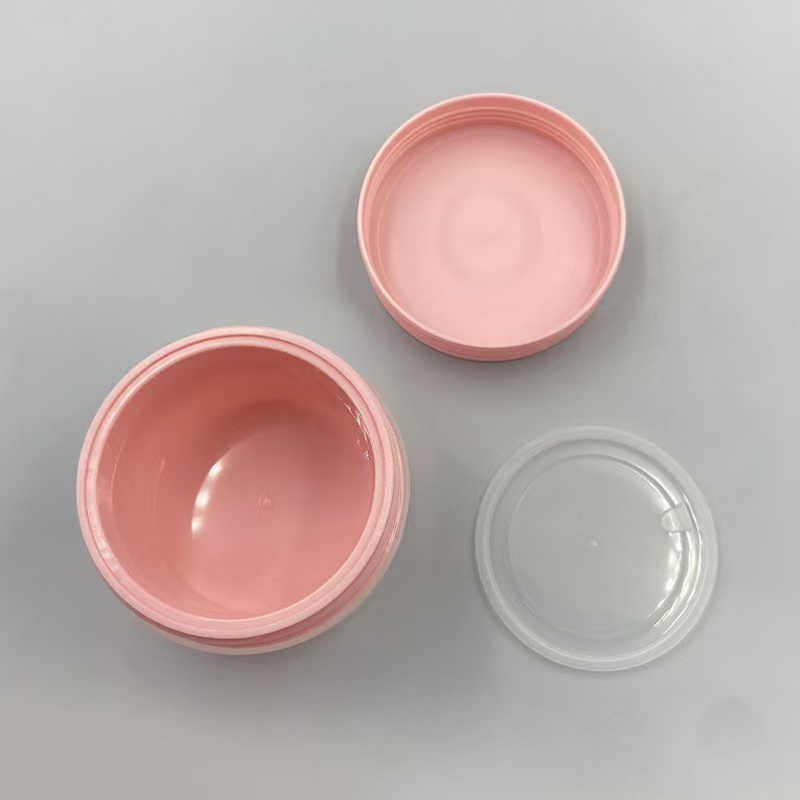 Pote de creme de plástico PP redondo vazio de várias cores de 80g, ecológico, com superfície fosca