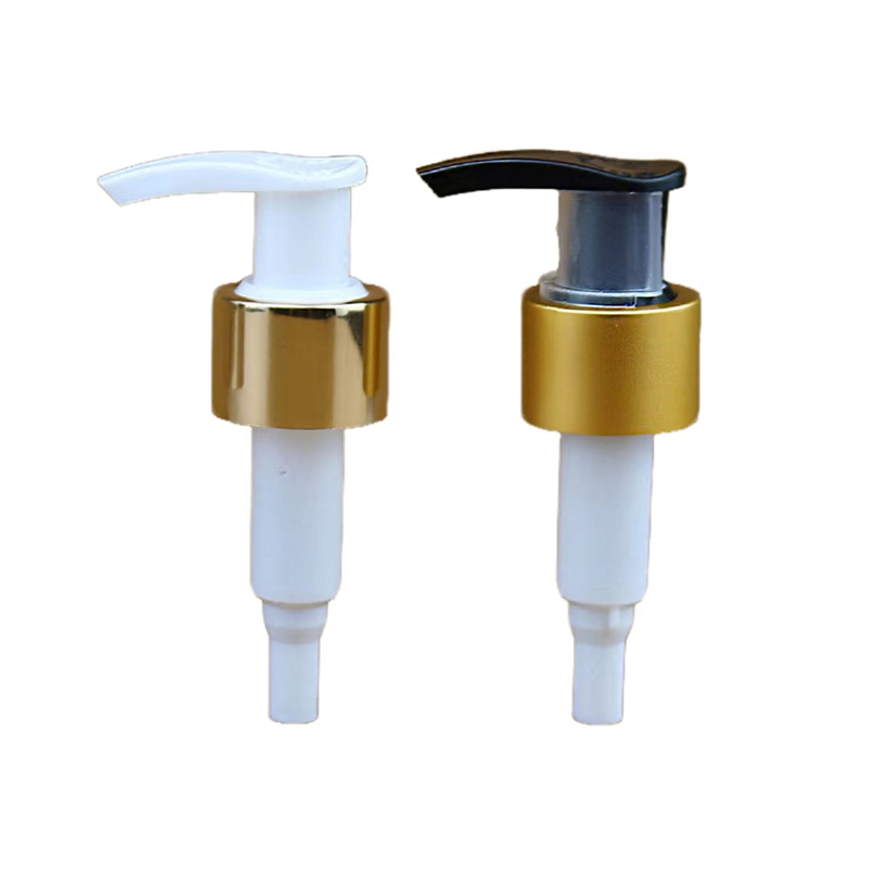 24/410 28/410 Cosmetic Hand Wash Pump Hand Wash Bottle Pump with Aluminum Gold Aluminum Plastic Emulsion Pump