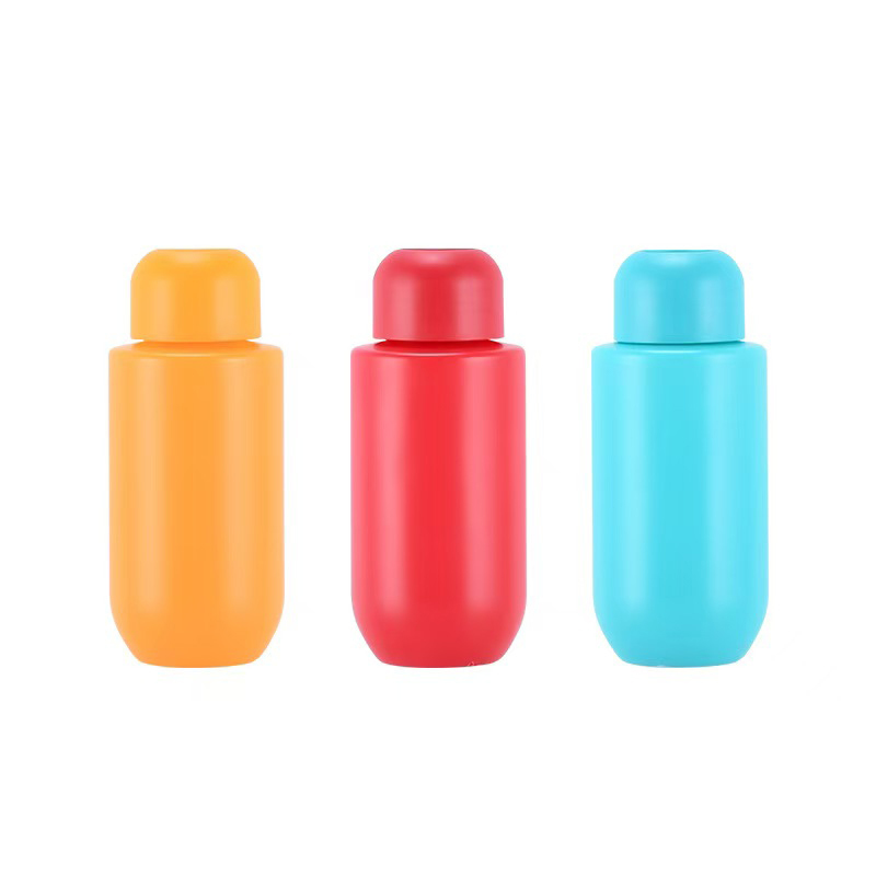 Reciclável Disco de superfície Matt Top Cap Loção Container de creme Embalagem cosmética garrafa HDPE para cuidados pessoais