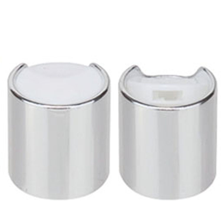 24/410 PP Round Press Metal Cap Gold/Silver Plastic Disc Top Lid UV Impresso 24mm Screw Cap para diferentes garrafas de cuidados pessoais