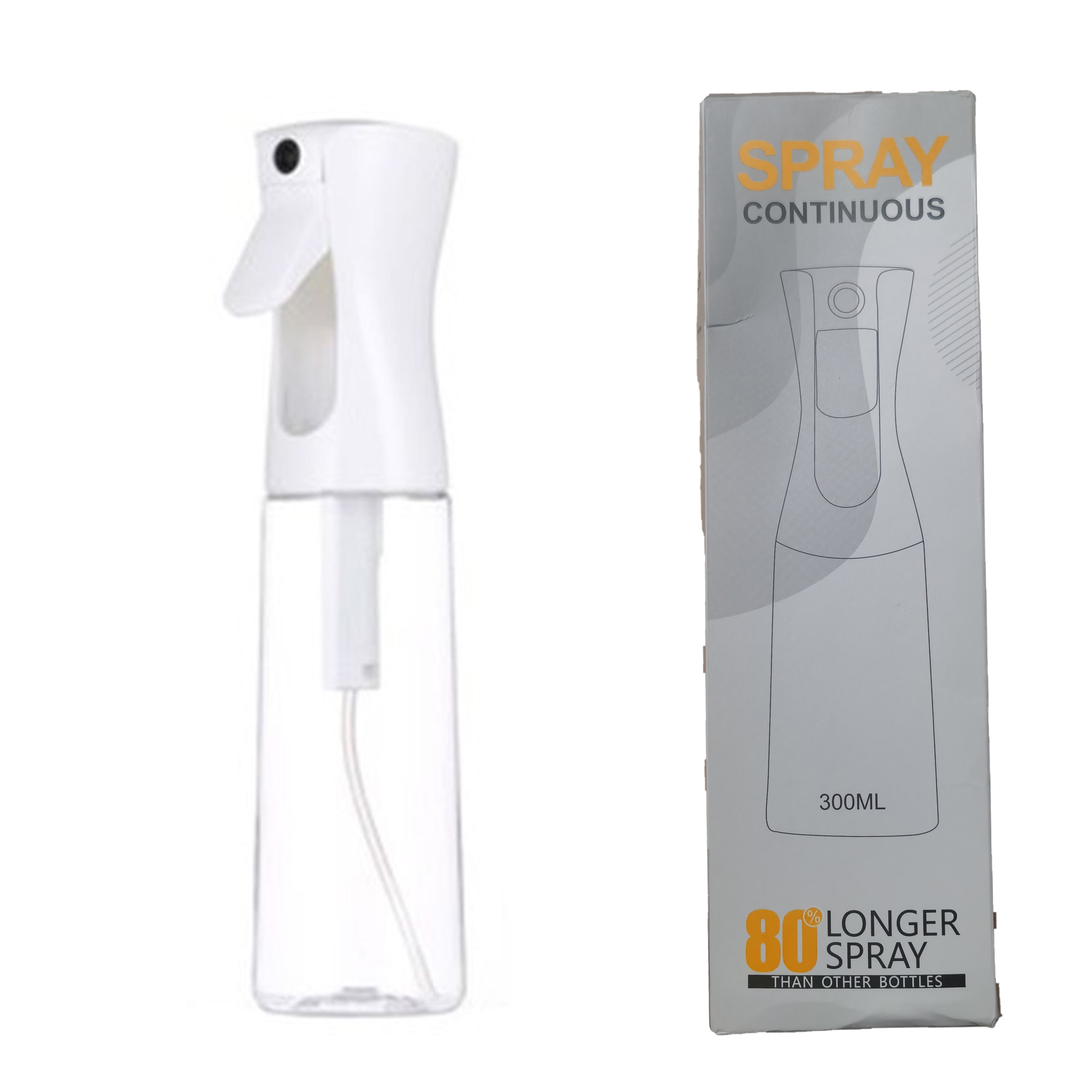 200ml 300ml 500ml Borrifador Contínuo de Névoa Fina Qualquer Cor Frasco Borrifador Contínuo de PET para Penteados