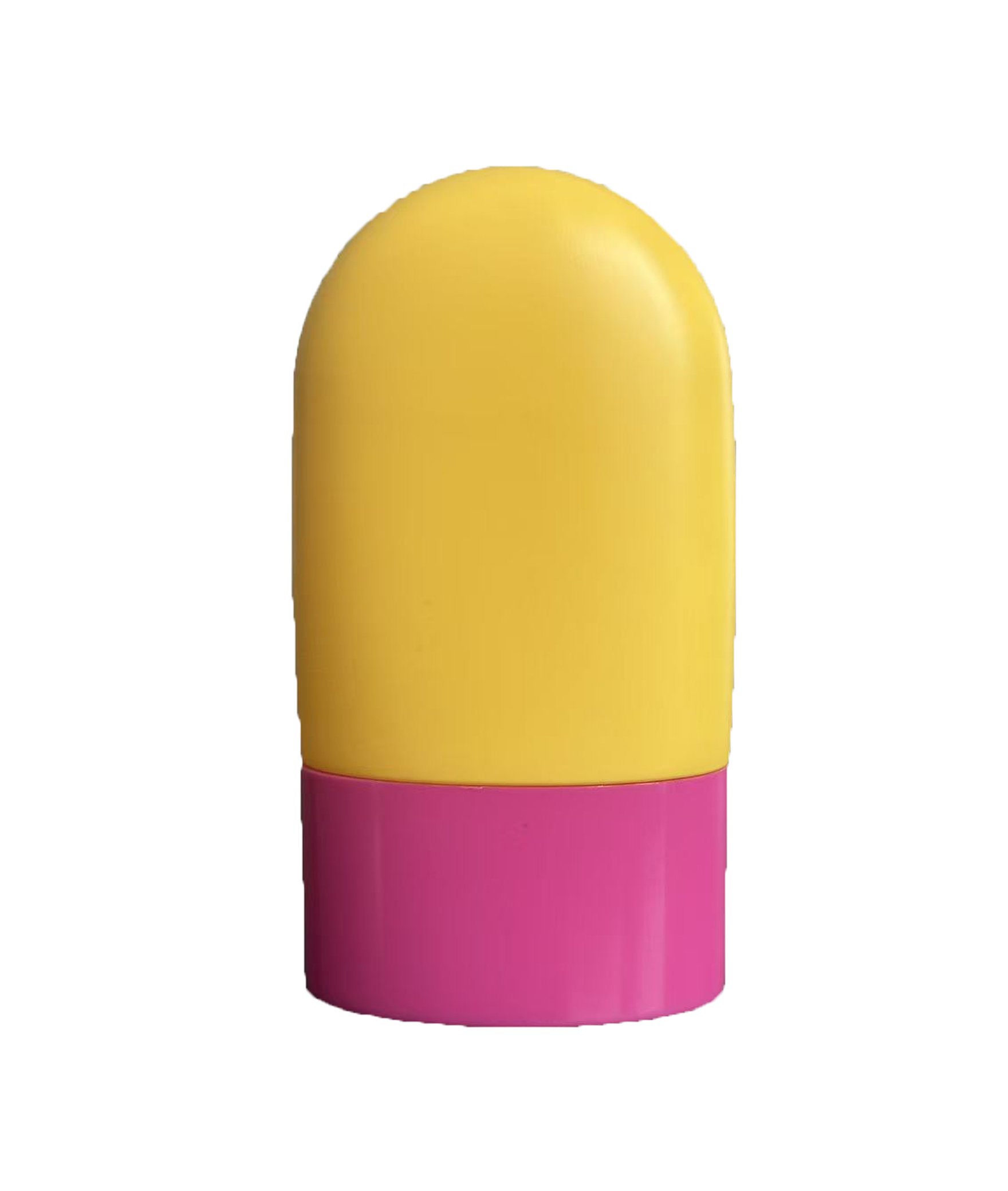 Frasco de protetor solar cosmético de PE de 50ml com serigrafia e tampa de rosca para proteção solar