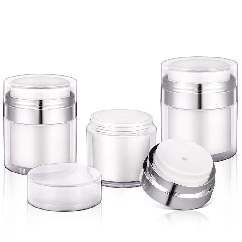15/30/50/100ml Frasco de Creme com Bomba Airless Personalização Design Cuidados com a Pele Cosmético