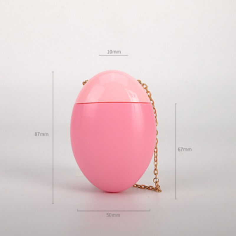 50ml portátil estilo ovo personalização protetor solar creme para as mãos recipiente de creme BB com corrente de ouro