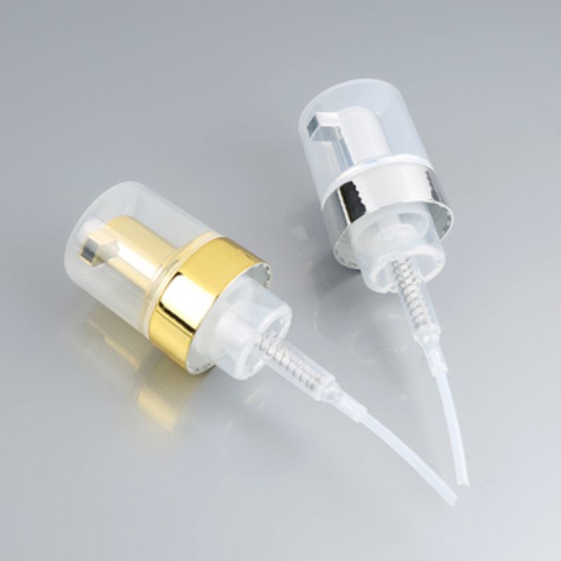 Dispensador de bomba de espuma de mousse de 40 mm e 42 mm Todos os produtos de limpeza facial de espuma eletroplata