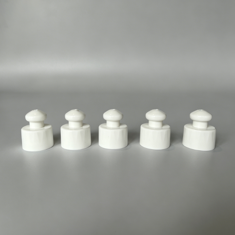 Tampão plástico push pull dos esportes de 28mm para tampões de distribuição da garrafa para o tampão de parafuso plástico da garrafa