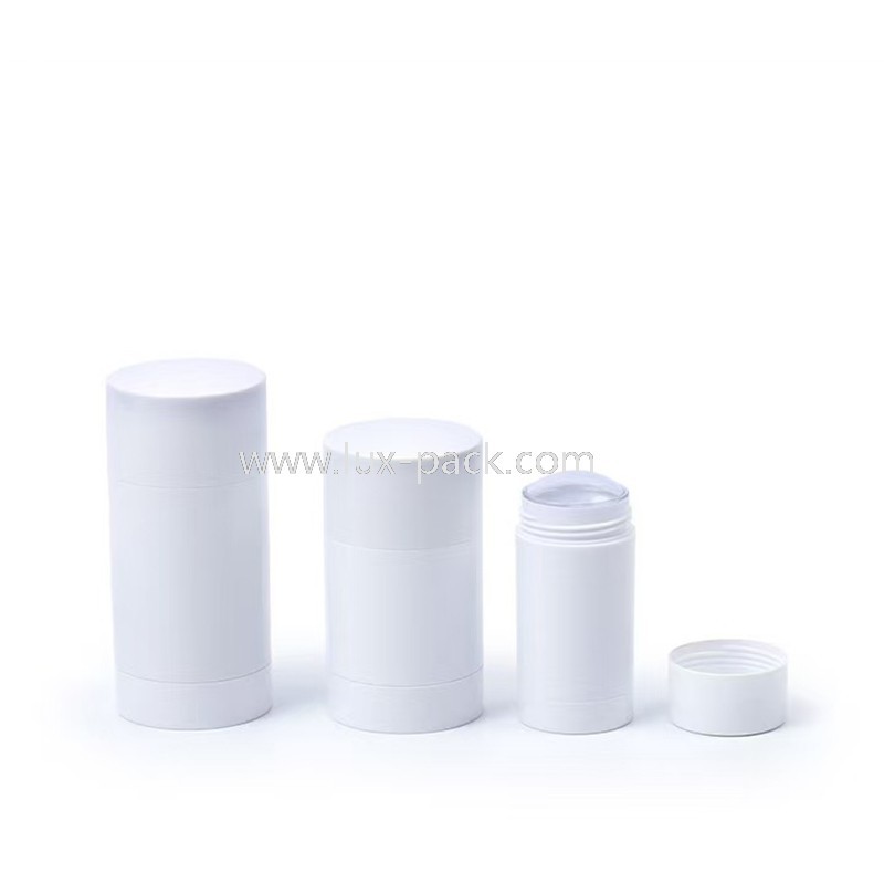 15g 30g 50g 75g Plástico PP Twist Up Desodorante Stick Recipiente Protetor Solar Recarregável Stick Tubo Embalagem Cosmética para Bálsamo Corporal