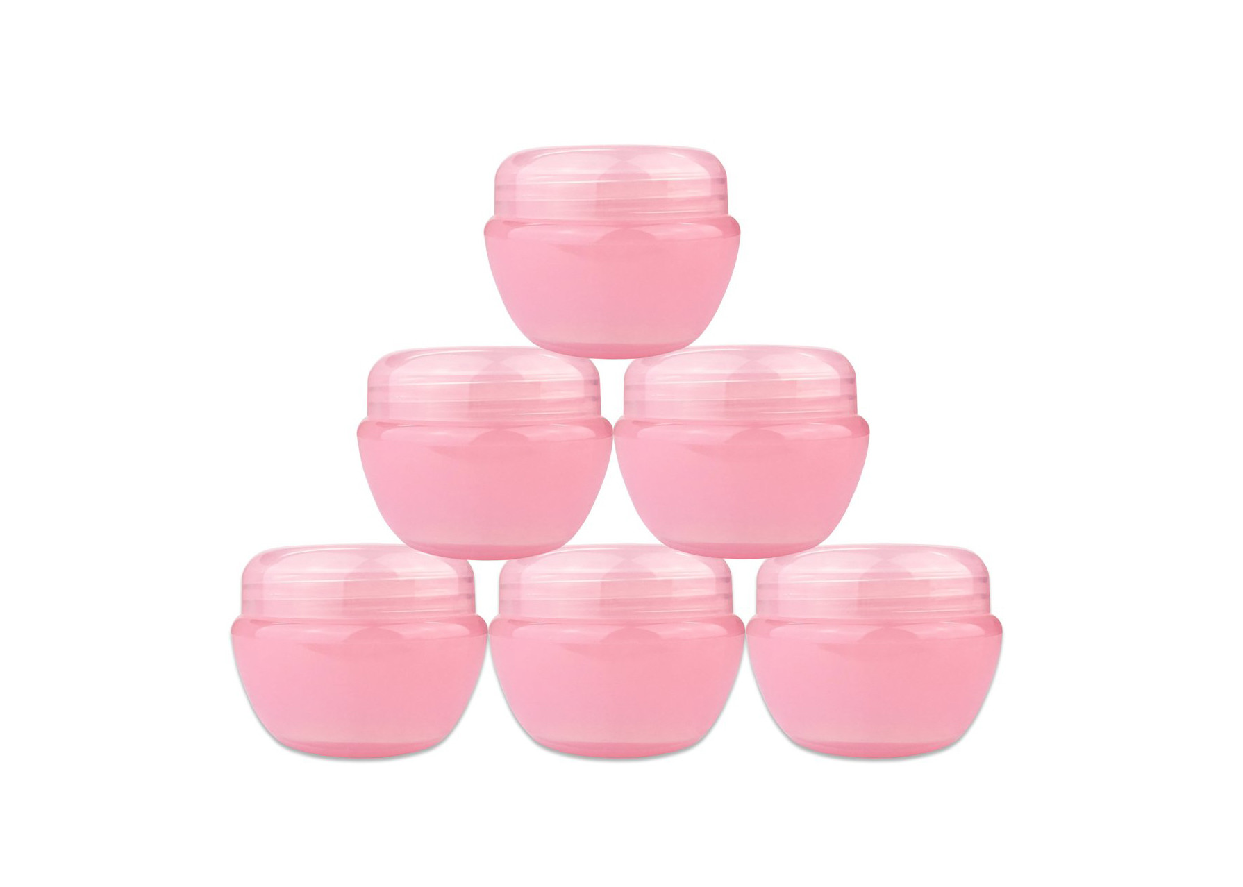Frascos plásticos da loção do rosa viscoso de creme cosmético cosmético da selagem do frasco da embalagem
